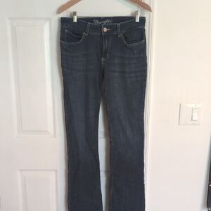 Wrangler Women's Bootcut Jeans in Faded Indigo 7/34